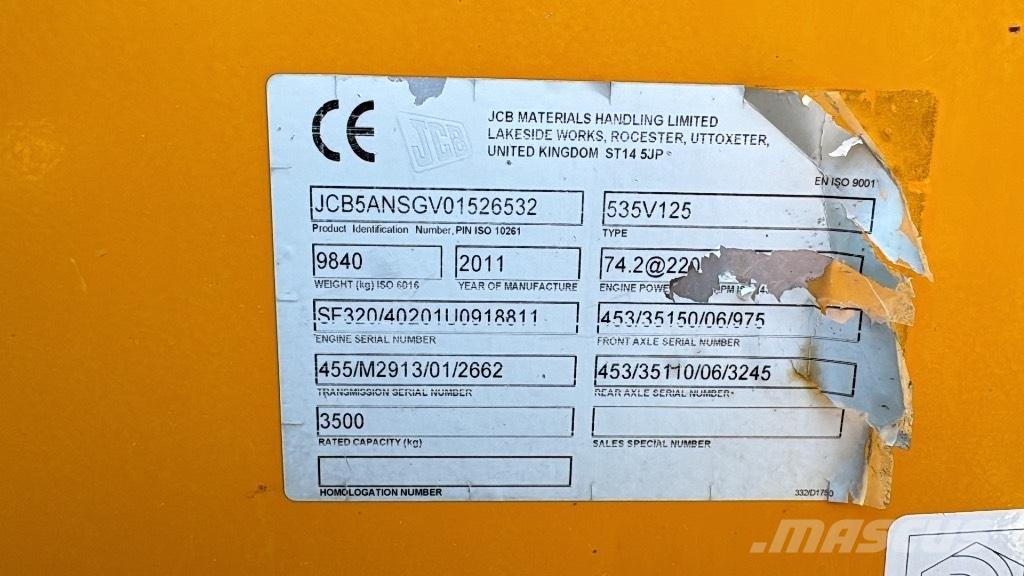 JCB 535-125 Hiviz Teleskoplastare
