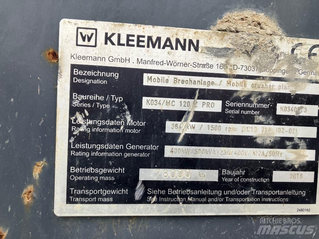 Kleemann MC 120 Z Mobila krossar