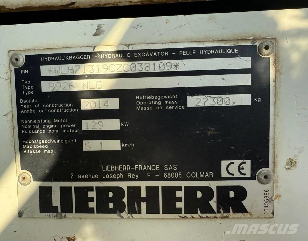 Liebherr R 926 Bandgrävare