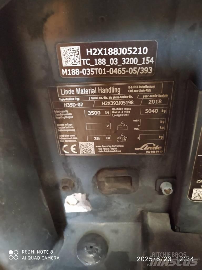 Linde H 35 D Dieselmotviktstruckar
