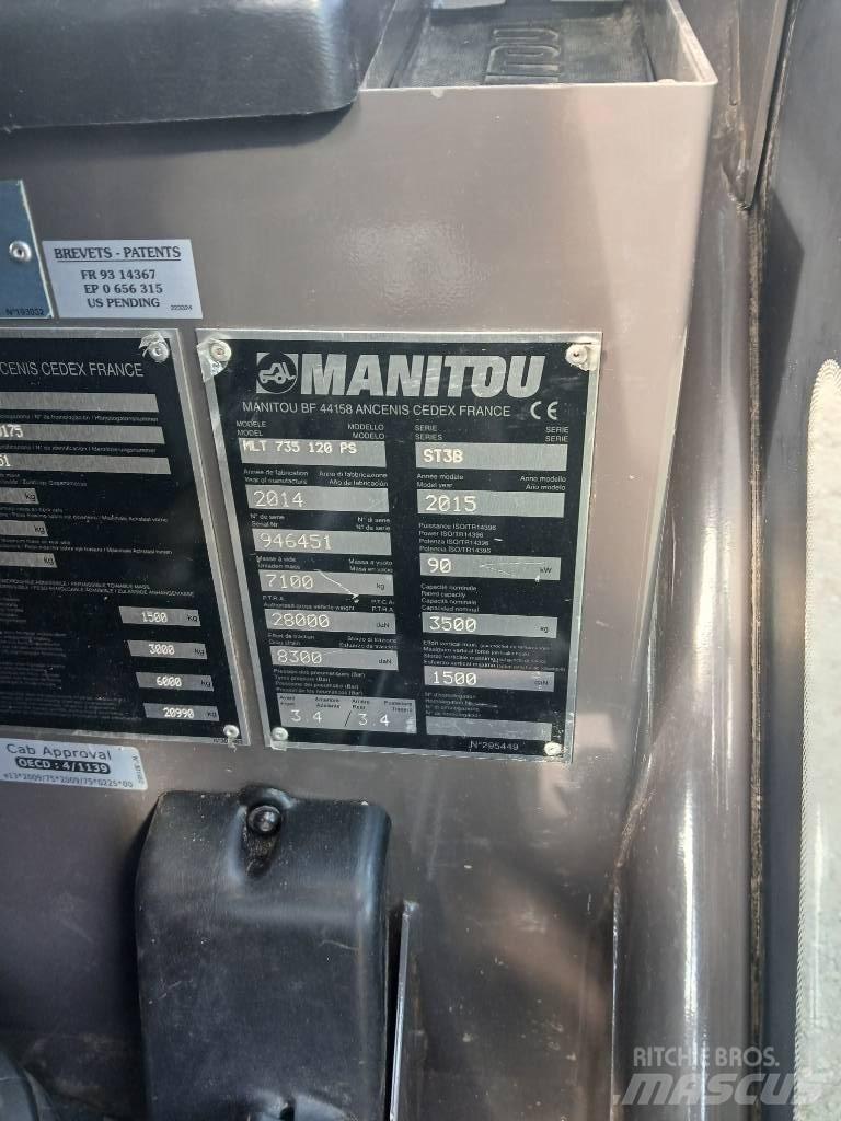 Manitou MLT 735-120 Redskapsbärare för lantbruk