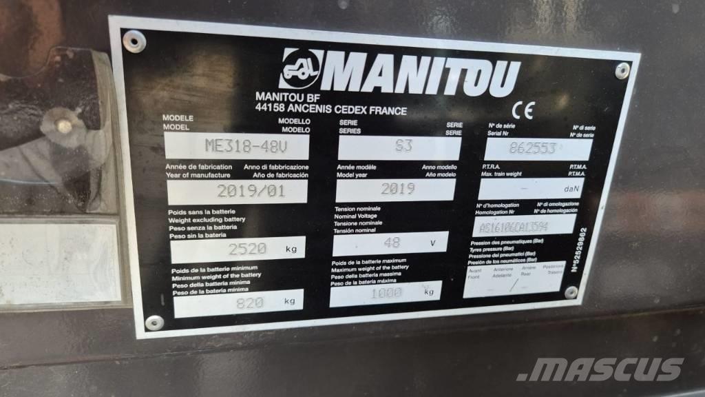 Manitou ME 318 Elmotviktstruckar