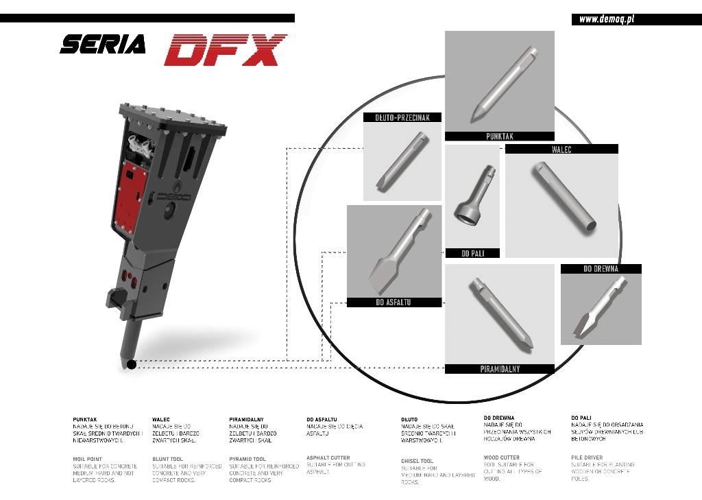  DEMOQ DFX5000 Hydraulhammare