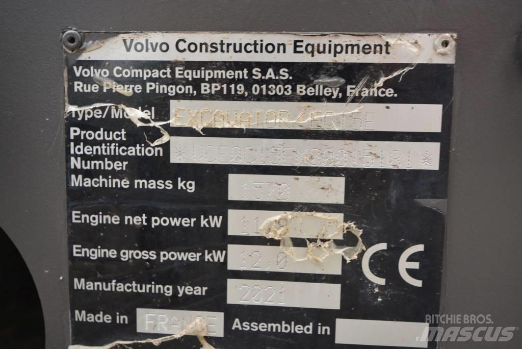 Volvo EC 15 E Minigrävare < 7t