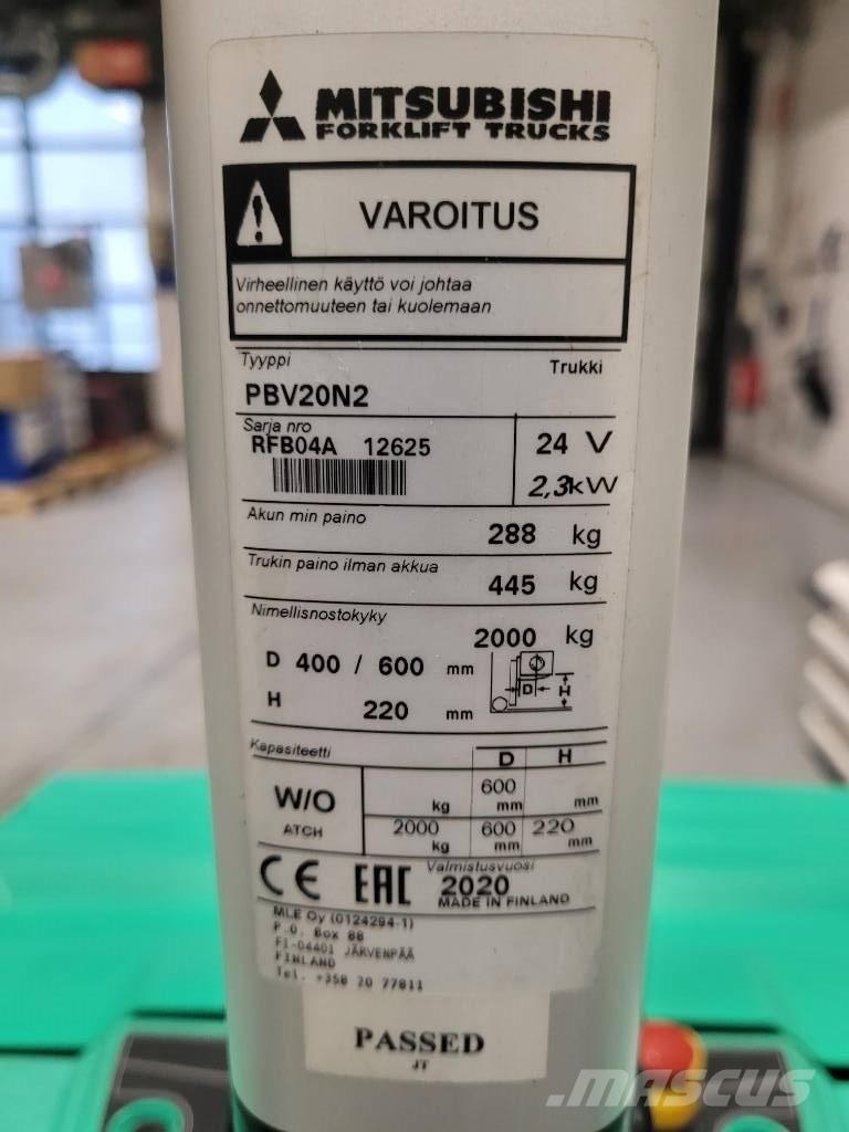 Mitsubishi PBV 20 N2 Låglyftare med plattform