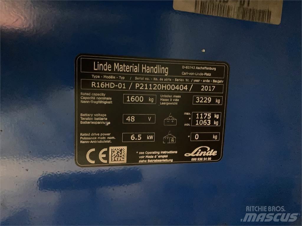 Linde R16HD Skjutstativtruck