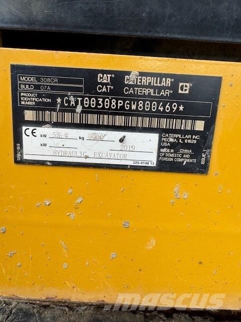 CAT 308 CR Midigrävmaskiner 7t - 12t