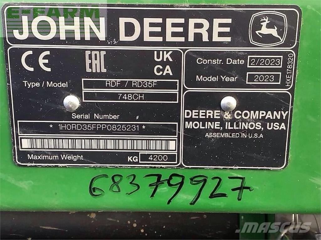 John Deere s 780 Skördetröskor