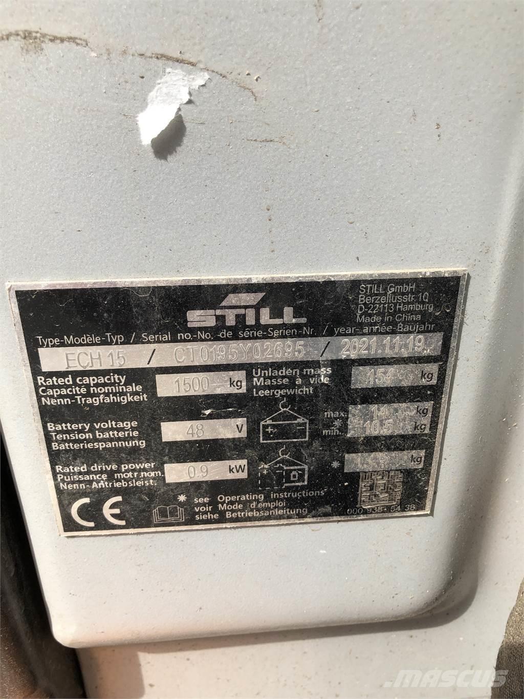 Still ECH 15 Låglyftare utan plattform