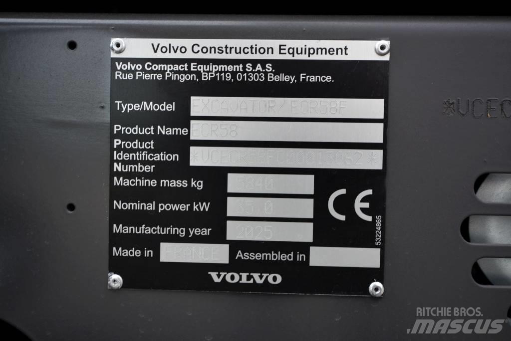Volvo ECR 58 F Minigrävare < 7t