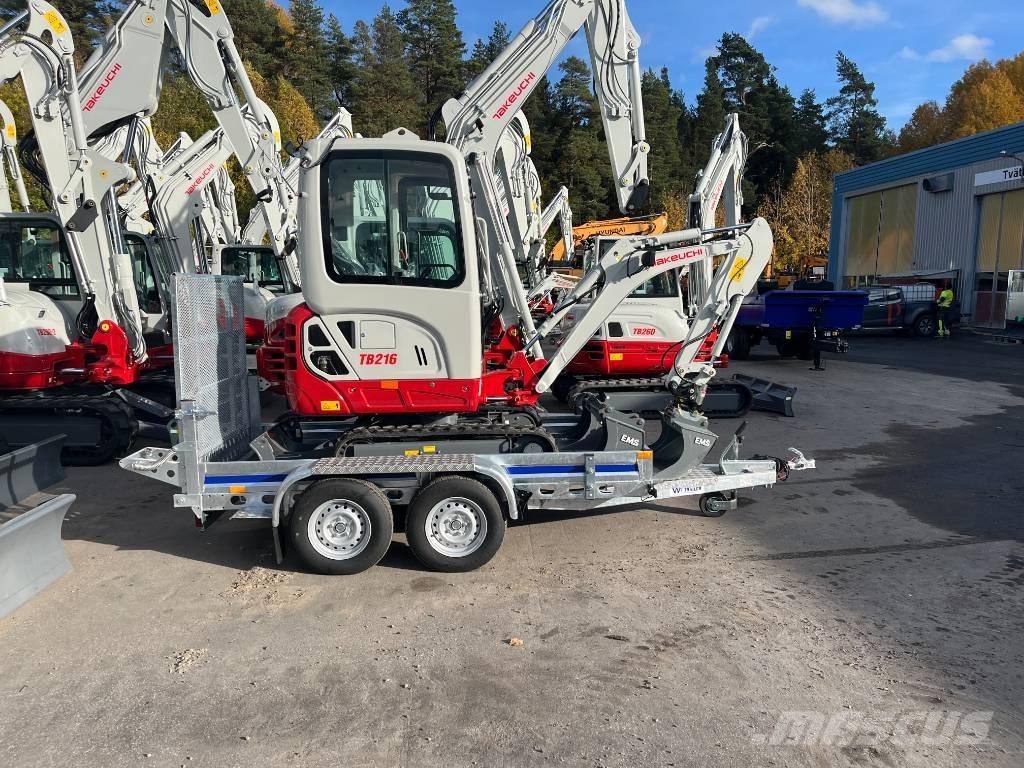 Takeuchi TB 216A Minigrävare < 7t