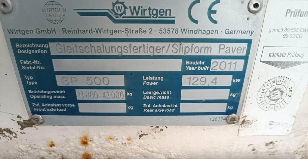 Wirtgen SP500 Asfaltsläggningsmaskiner
