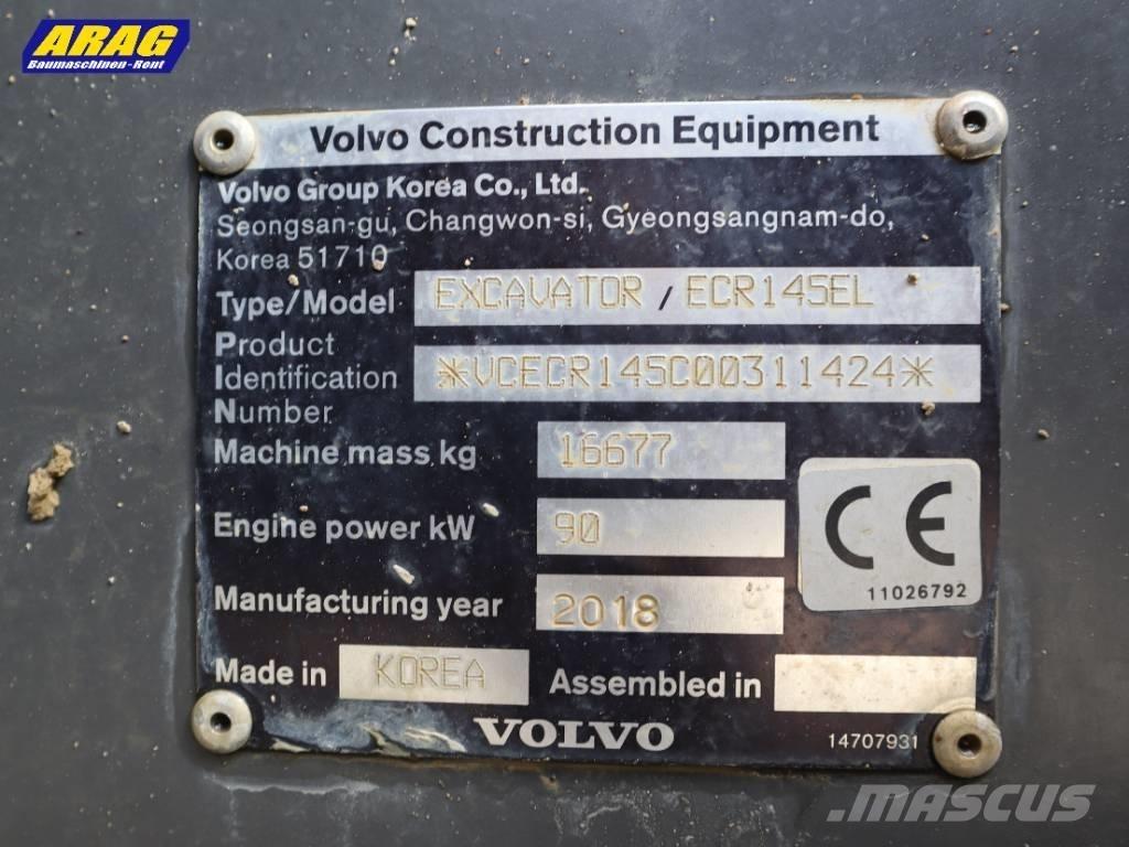 Volvo ECR 145 EL Bandgrävare