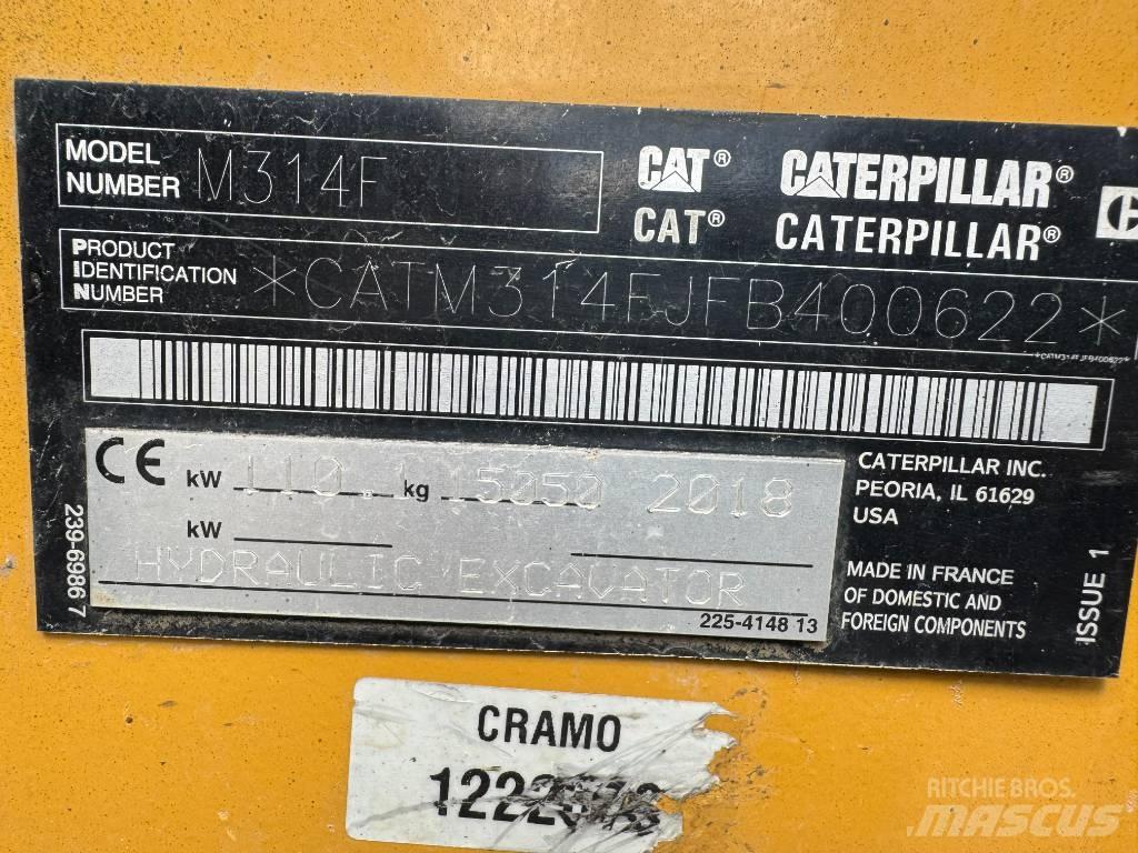 CAT M314F Hjulgrävare