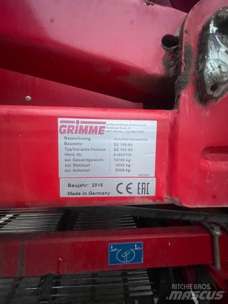 Grimme SE 150-60 Potatisupptagare och potatisgrävare