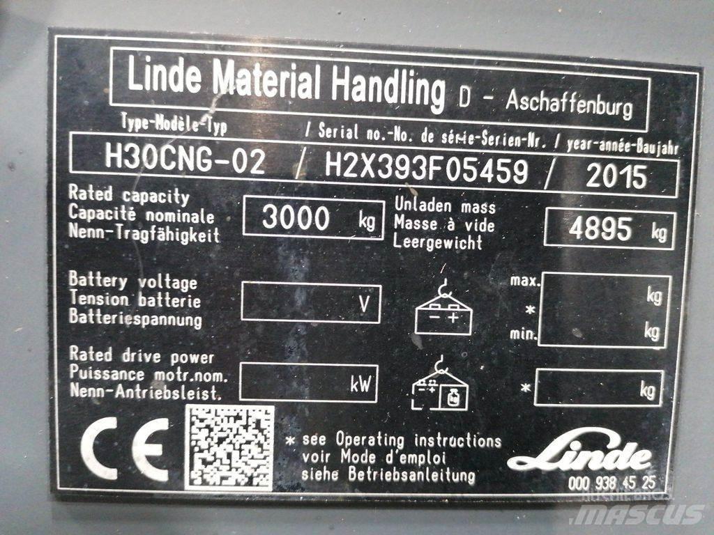 Linde H30T-02 Gasolmotviktstruckar