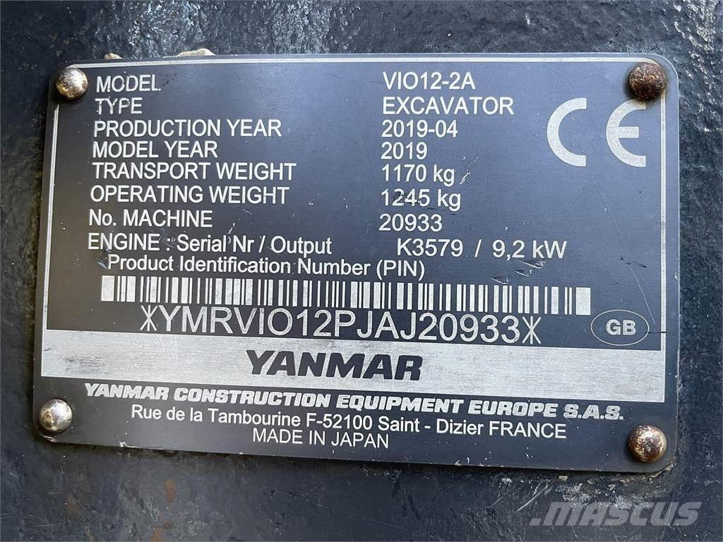 Yanmar VIO12 Hjulgrävare