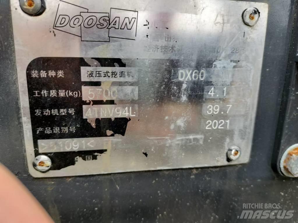 Doosan DX 60 Minigrävare < 7t