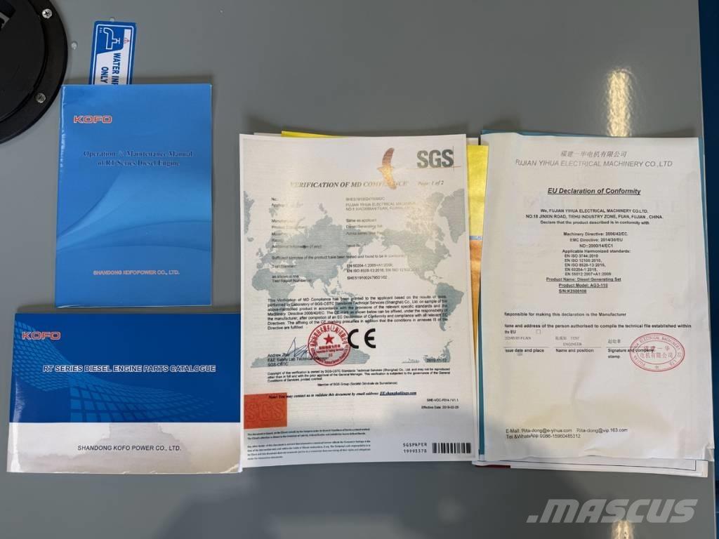 Ashita 110 kva Dieselgeneratorer