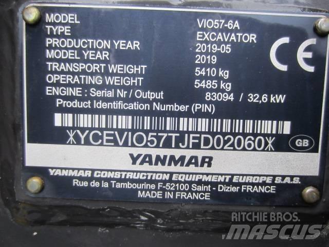 Yanmar Vio 57 Minigrävare < 7t