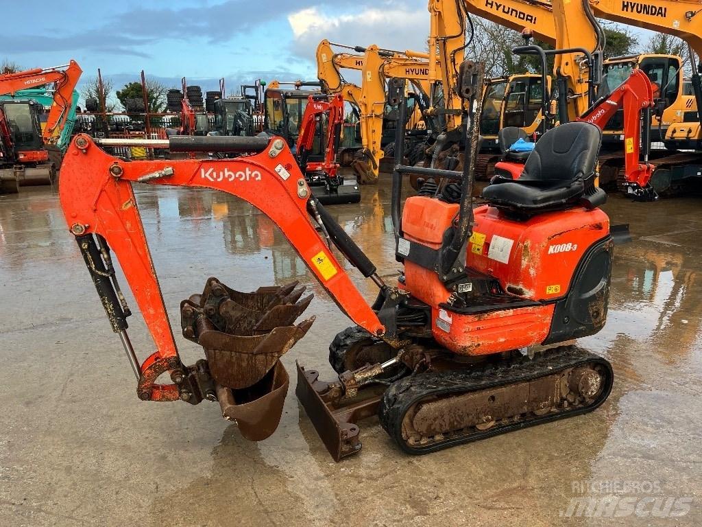 Kubota K 008-3 Minigrävare < 7t