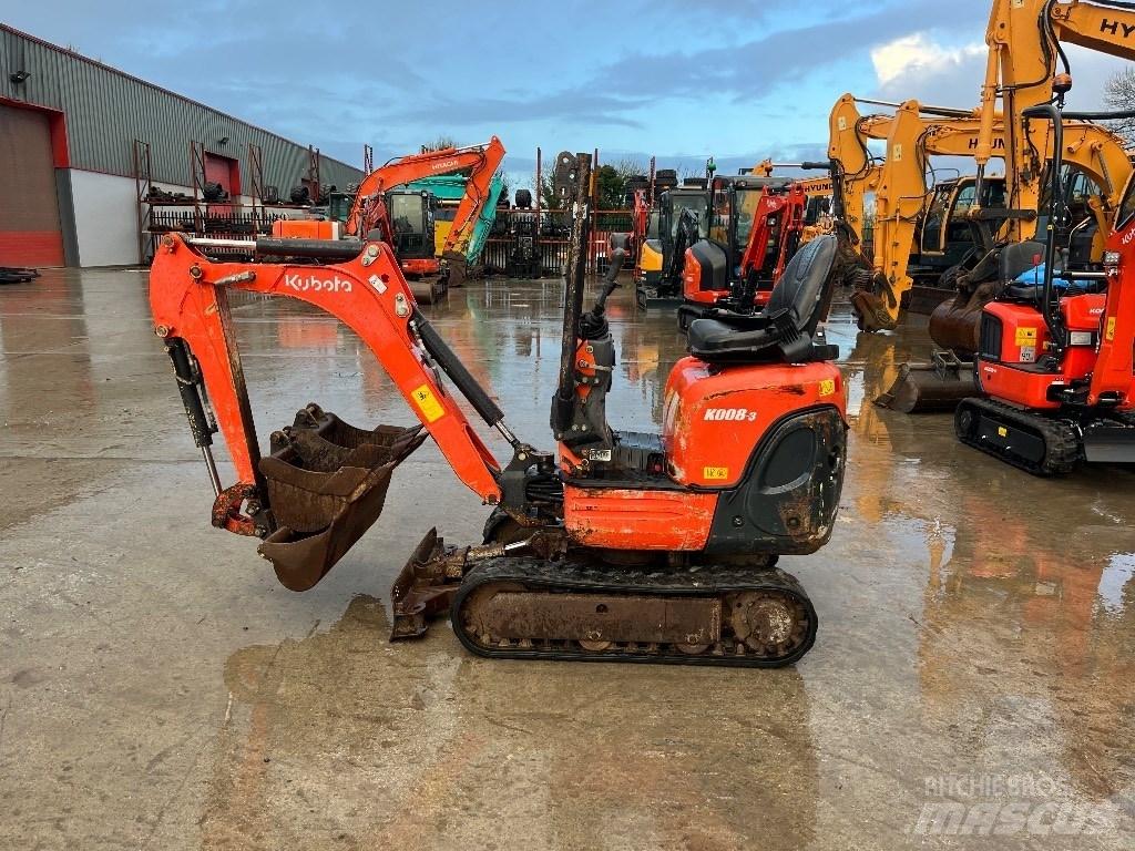 Kubota K 008-3 Minigrävare < 7t