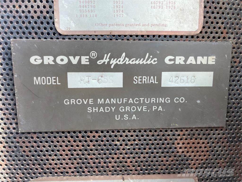 Grove RT65S Terrängkranar (Grov terräng)