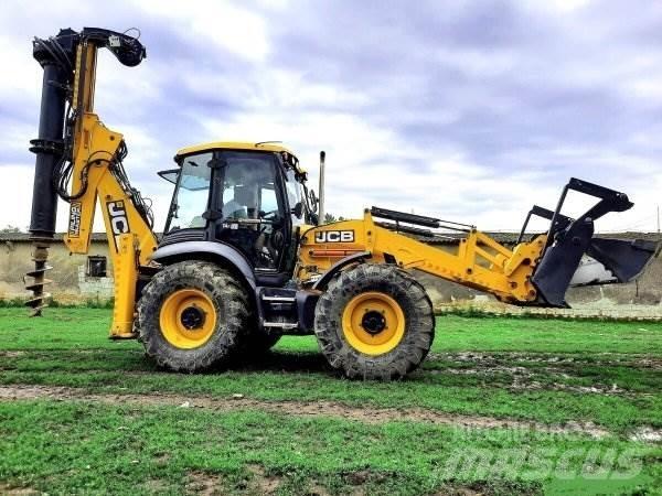JCB 4CX +Piling Master Grävlastare