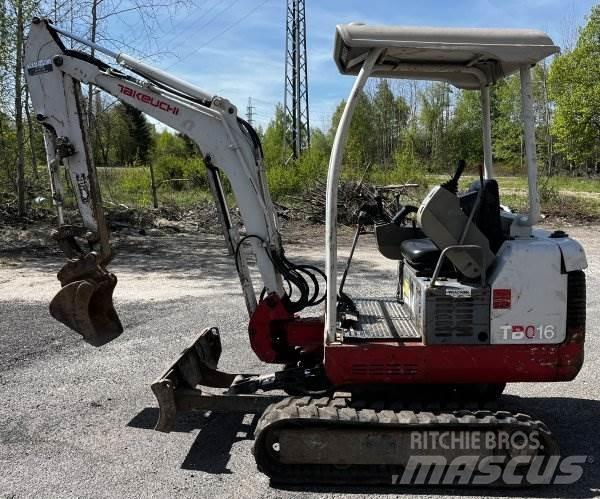 Takeuchi TB 016 Minigrävare < 7t