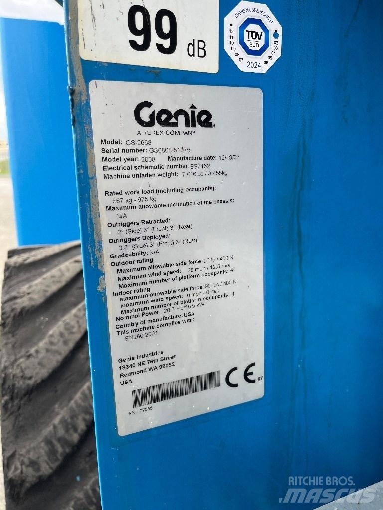 Genie GS 2668 RT Saxliftar