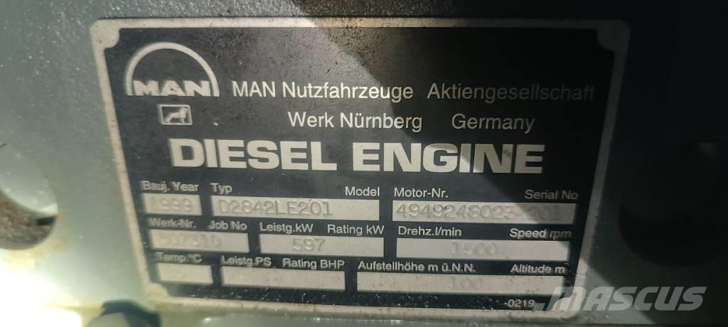MAN D 2842 LE 201 Dieselgeneratorer