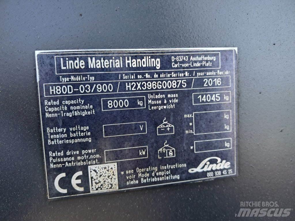 Linde H80D-03/900 Dieselmotviktstruckar