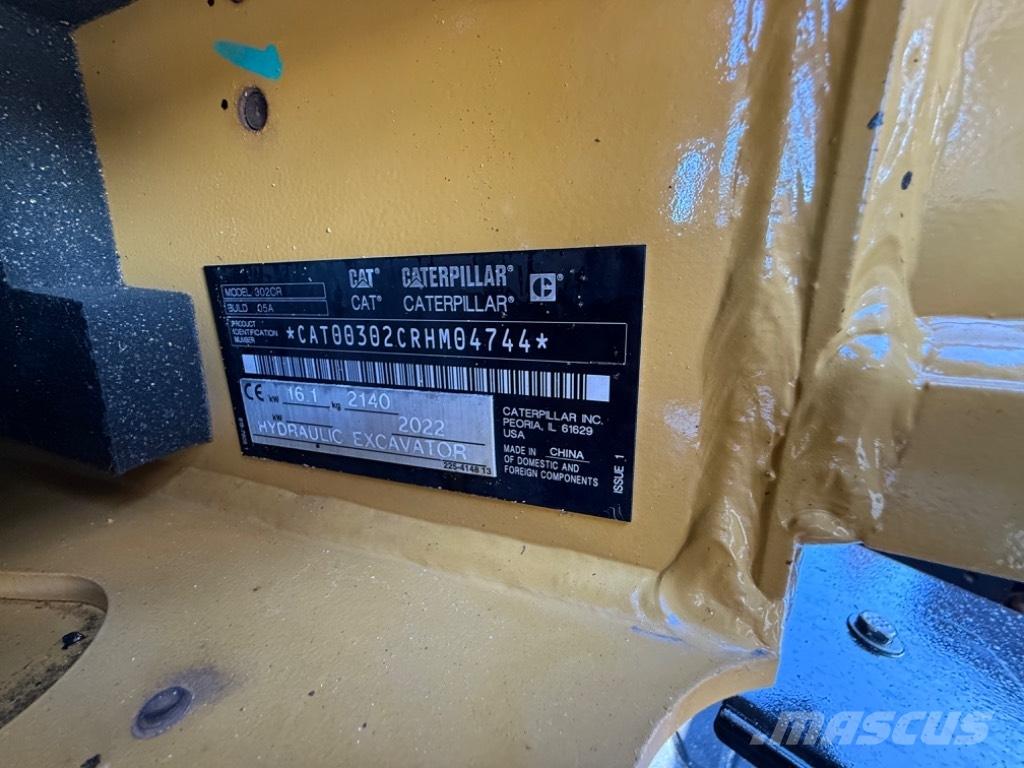 CAT 302 CR Minigrävare < 7t