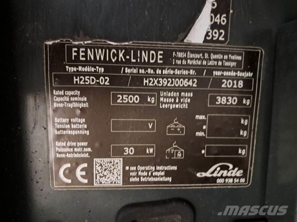 Linde H25D-02 Dieselmotviktstruckar