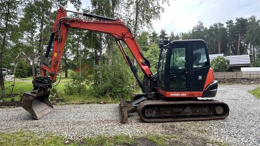 Kubota KX080 – 4a2 Minigrävare < 7t