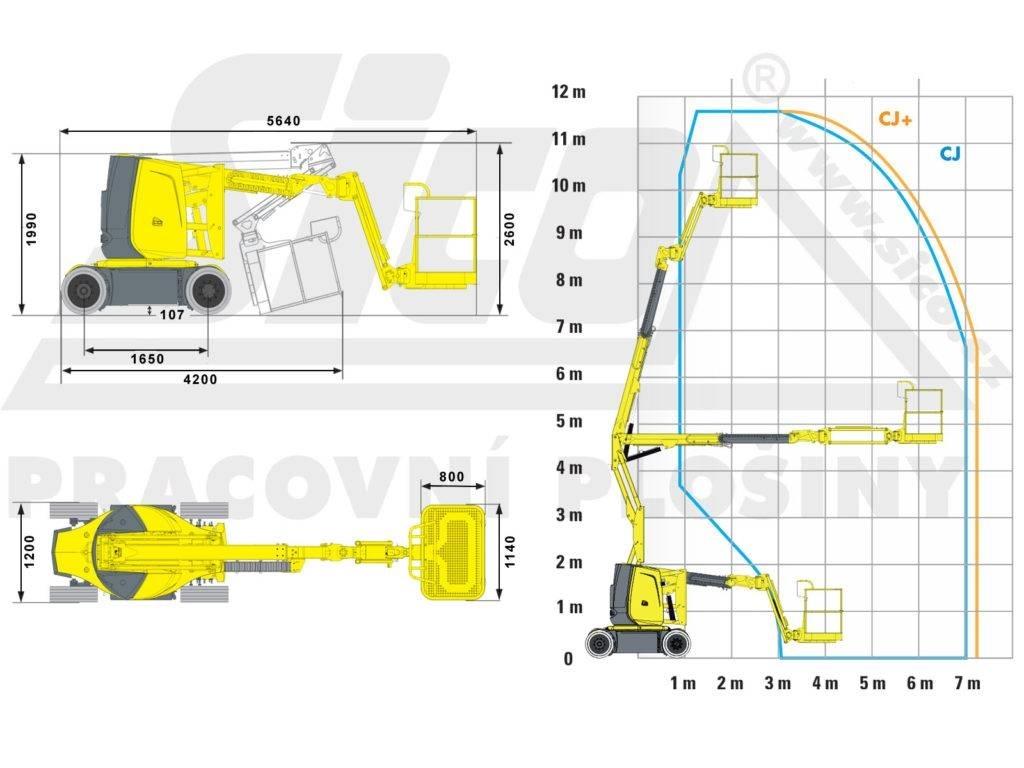 Haulotte HA 12 CJ+ Bomliftar