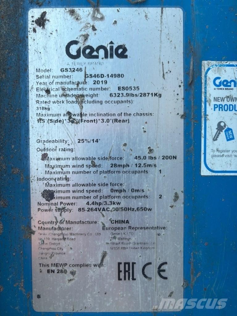 Genie GS 3246 Saxliftar