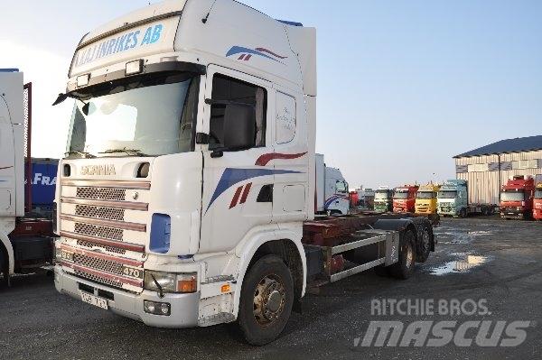 Scania 124 6X2 470 Växelflak-/Containerbilar