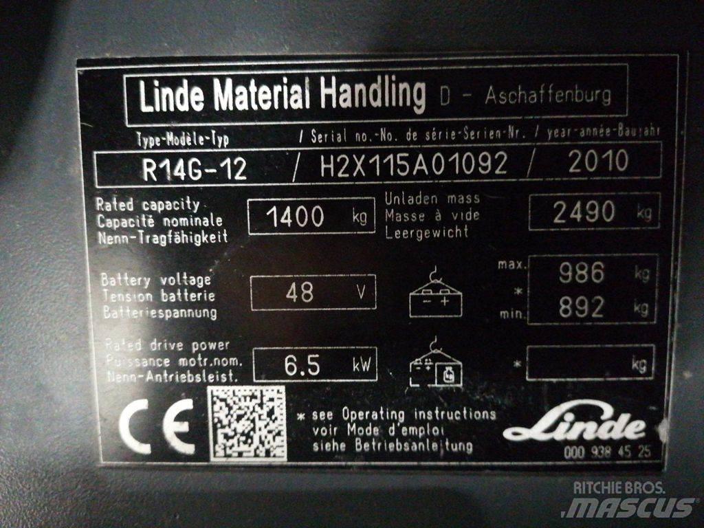 Linde R14G-12 Skjutstativtruck
