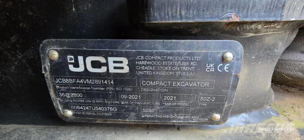 JCB 50 Z-2 Minigrävare < 7t