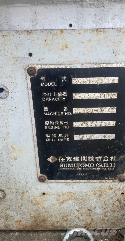 Sumitomo SC800 Bangående Kranar