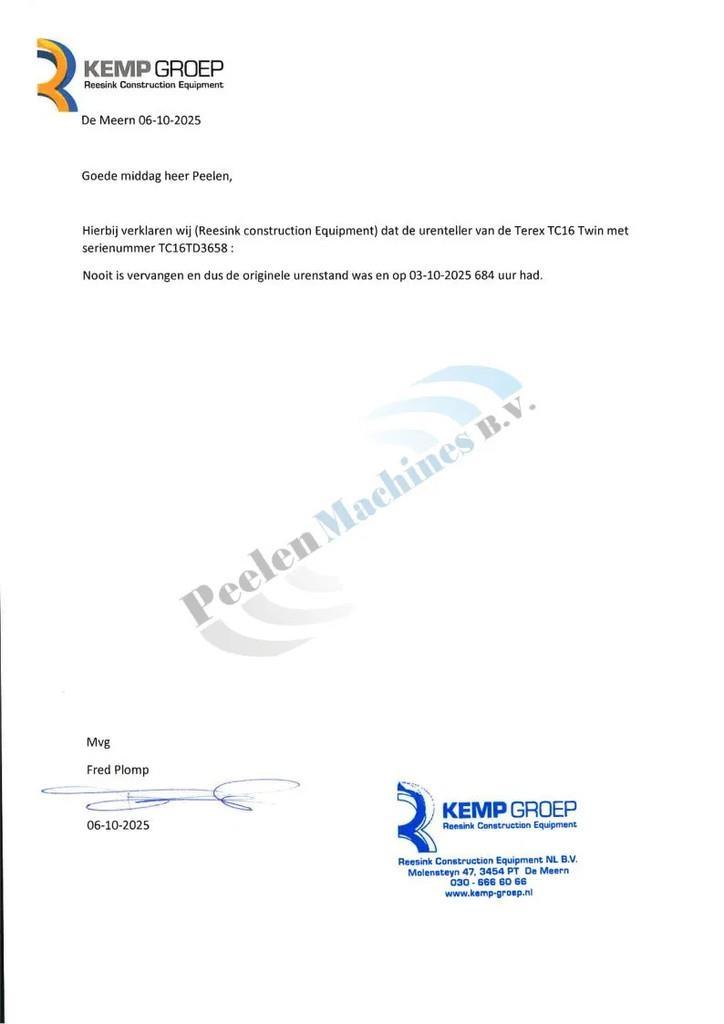 Terex TC16 Minigrävare < 7t