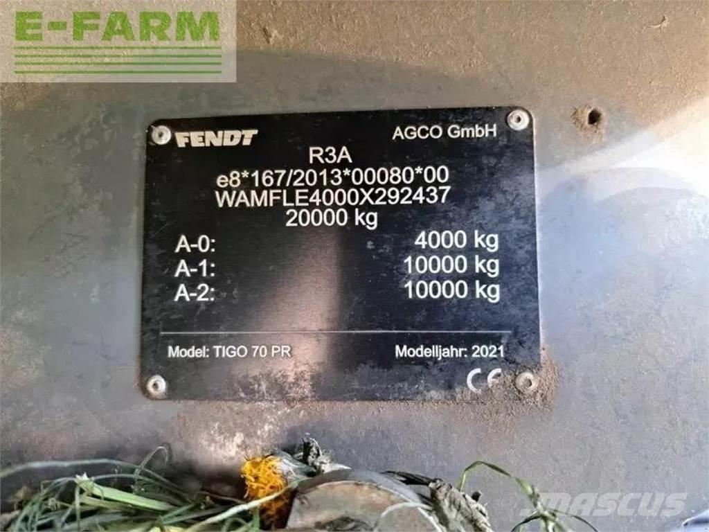 Fendt tigo 70 pr Övriga Trailers