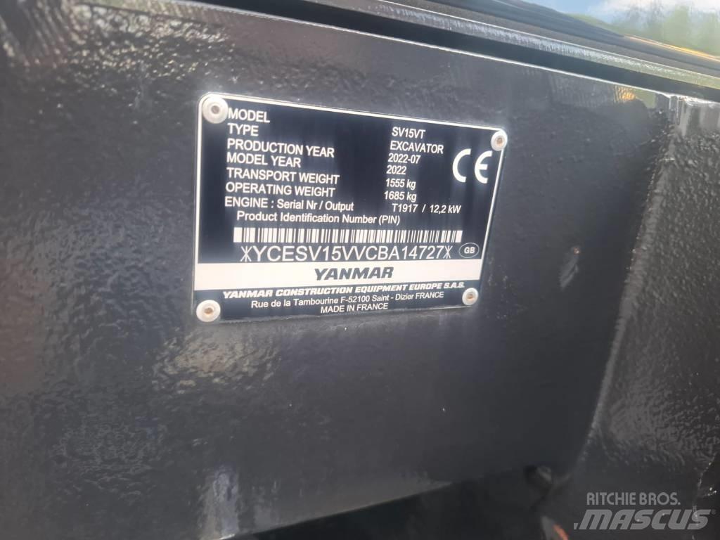 Yanmar SV 15 VT Minigrävare < 7t