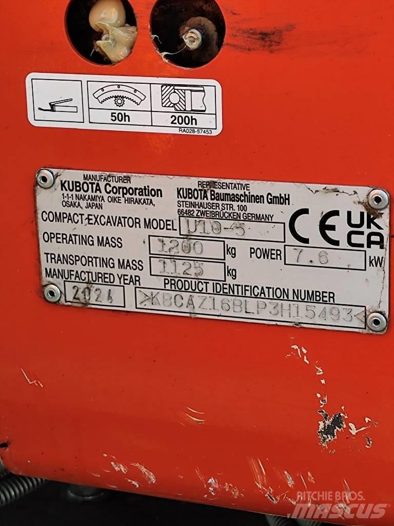 Kubota U 10 Minigrävare < 7t