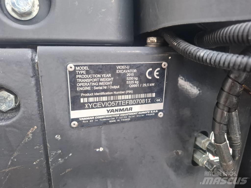 Yanmar Vio 57-U Minigrävare < 7t
