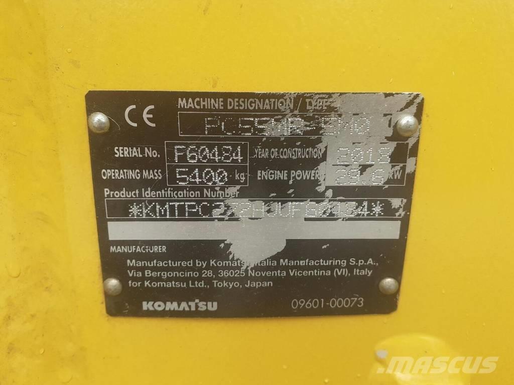 Komatsu PC 55 MR-5 Bandgrävare
