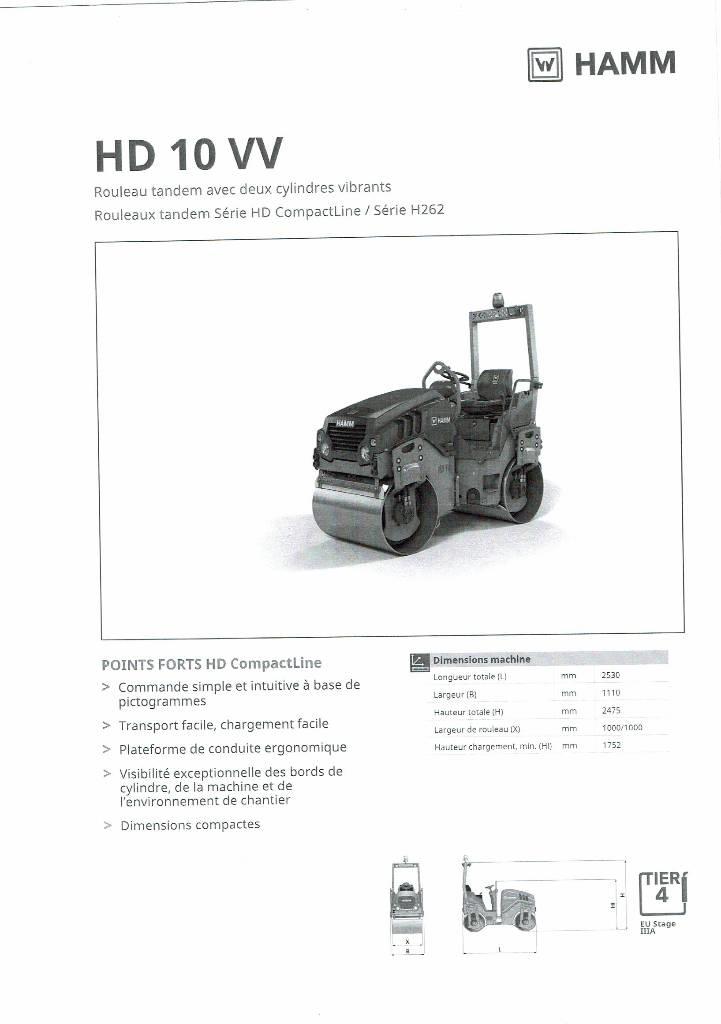Hamm HD 10 VV Tvåvalsvältar