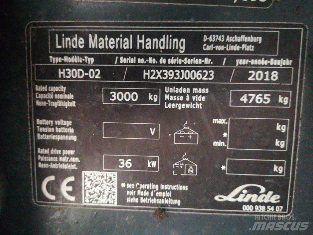 Linde H30D-02 Dieselmotviktstruckar