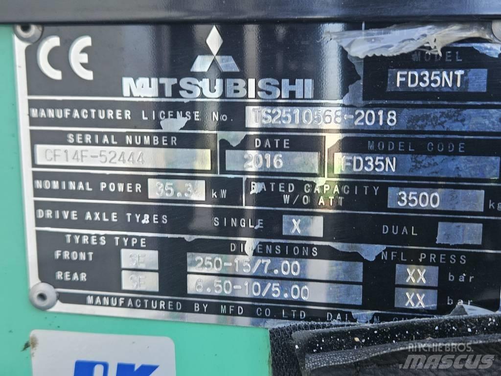 Mitsubishi FD35N Dieselmotviktstruckar